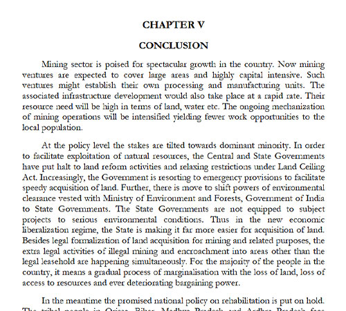 Conclusion (Chapter V)